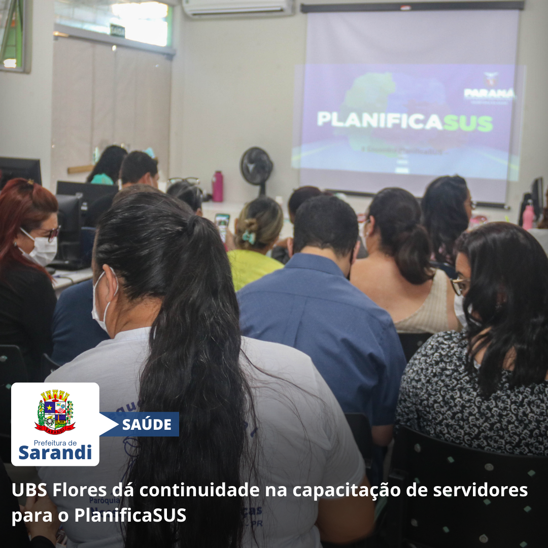 UBS Flores dá continuidade na capacitação de servidores para o PlanificaSUS